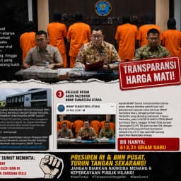 Viral Misteri 1,5 Kg Sabu dan Barang Bukti Lainnya !!! Atas Pengungkapan Kasus Narkoba di BNNP Sumut, Publik Minta Presiden RI dan BNN Pusat Turun Tangan