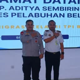 Imigrasi Belawan Perkuat Sinergi dengan Polres Pelabuhan Belawan, Pengawasan Kru Kapal WNA Jadi Fokus Utama