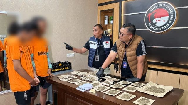Operasi Senyap Satresnarkoba Polrestabes Medan Berhasil Bongkar Jaringan Ganja Mahasiswa, Dua Pelaku Ditangkap